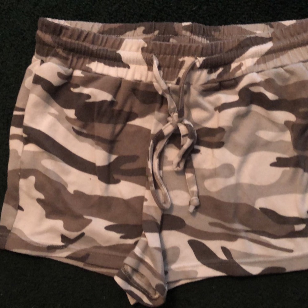 Grey and white shorts